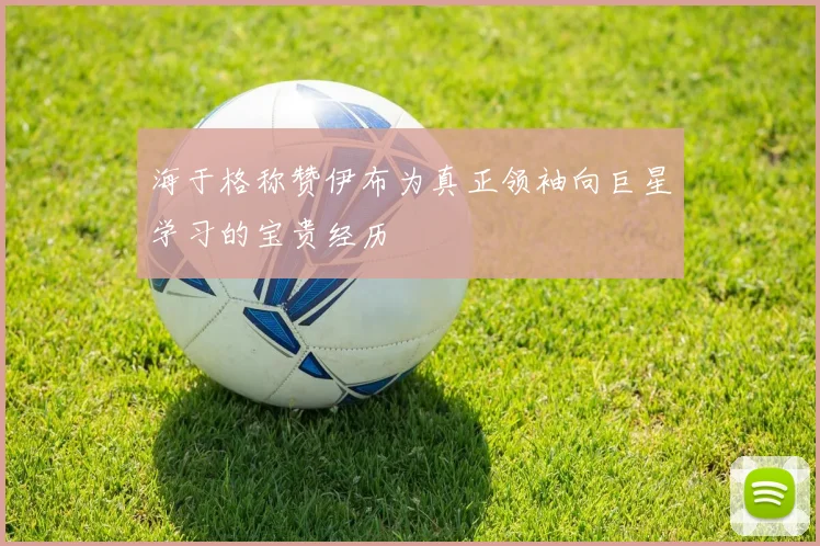 海于格称赞伊布为真正领袖向巨星学习的宝贵经历